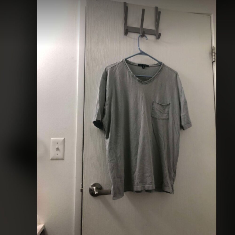 Robert Barakett Gray Mens Pocket Short Sleeve Tee Sz XL